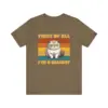 Funny Grumpy Cat T-Shirt, First of All I'm a Delight Tee, Retro Style Cat Lover Shirt, Cute Pet Quote - Image 5