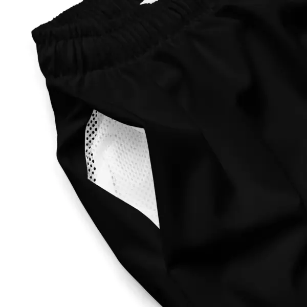 Solid Black Men's Swim Trunks, Summer Beach Trunks, Swimming Trunks, Bathing Suit, Swim Wear, Rave Festival Shorts, Unique Gifts for Him - Image 2