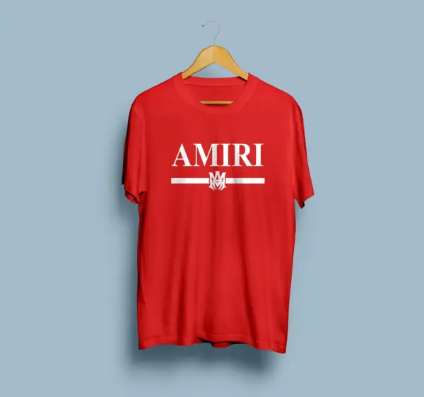 Amiri Shirt AMIRI Logo Man T-shirt Luxury Fashion T-shirt Designer Shirt Paris Logo Fashion Tshirt - Image 4
