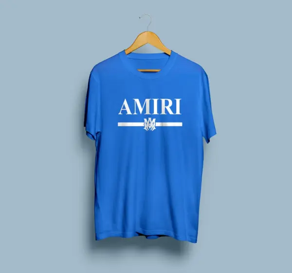 Amiri Shirt AMIRI Logo Man T-shirt Luxury Fashion T-shirt Designer Shirt Paris Logo Fashion Tshirt - Image 6