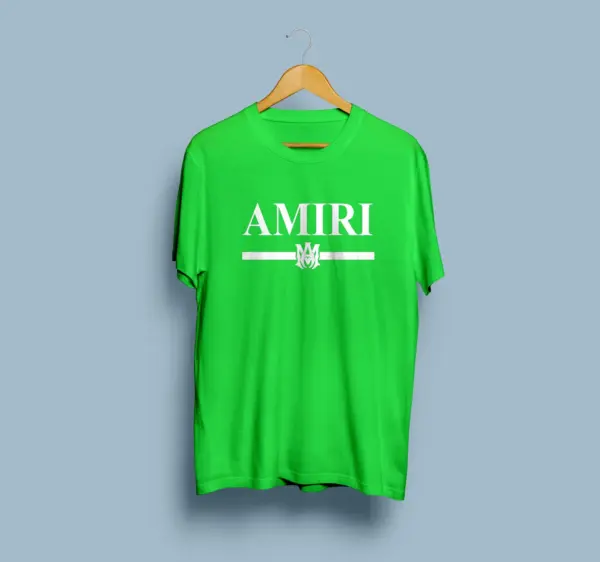 Amiri Shirt AMIRI Logo Man T-shirt Luxury Fashion T-shirt Designer Shirt Paris Logo Fashion Tshirt - Image 5